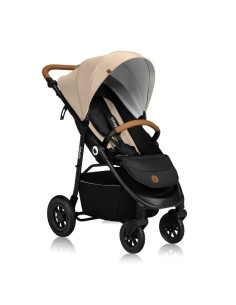 BN-LO-NATT_BEIGE_SAND,Carucior sport, Lionelo, Natt, De la nastere, Cu accesorii si capotina XXL reglabila, 0 - 22 kg, Conform c 2