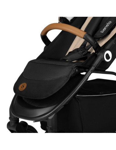 BN-LO-NATT_BEIGE_SAND,Carucior sport, Lionelo, Natt, De la nastere, Cu accesorii si capotina XXL reglabila, 0 - 22 kg, Conform c
