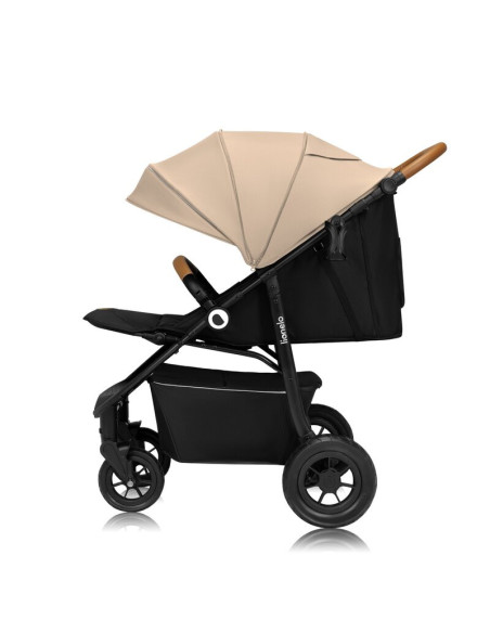 BN-LO-NATT_BEIGE_SAND,Carucior sport, Lionelo, Natt, De la nastere, Cu accesorii si capotina XXL reglabila, 0 - 22 kg, Conform c