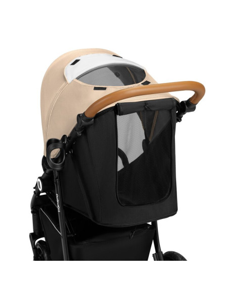 BN-LO-NATT_BEIGE_SAND,Carucior sport, Lionelo, Natt, De la nastere, Cu accesorii si capotina XXL reglabila, 0 - 22 kg, Conform c