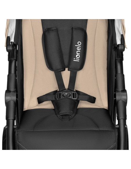 BN-LO-NATT_BEIGE_SAND,Carucior sport, Lionelo, Natt, De la nastere, Cu accesorii si capotina XXL reglabila, 0 - 22 kg, Conform c