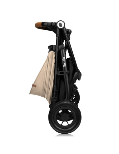 BN-LO-NATT_BEIGE_SAND,Carucior sport, Lionelo, Natt, De la nastere, Cu accesorii si capotina XXL reglabila, 0 - 22 kg, Conform c