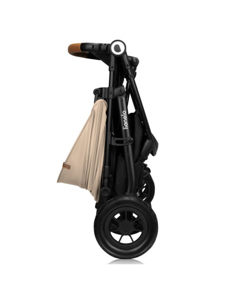 BN-LO-NATT_BEIGE_SAND,Carucior sport, Lionelo, Natt, De la nastere, Cu accesorii si capotina XXL reglabila, 0 - 22 kg, Conform c