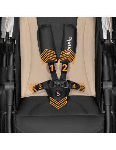 BN-LO-NATT_BEIGE_SAND,Carucior sport, Lionelo, Natt, De la nastere, Cu accesorii si capotina XXL reglabila, 0 - 22 kg, Conform c