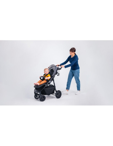 BN-LO-NATT_BEIGE_SAND,Carucior sport, Lionelo, Natt, De la nastere, Cu accesorii si capotina XXL reglabila, 0 - 22 kg, Conform c