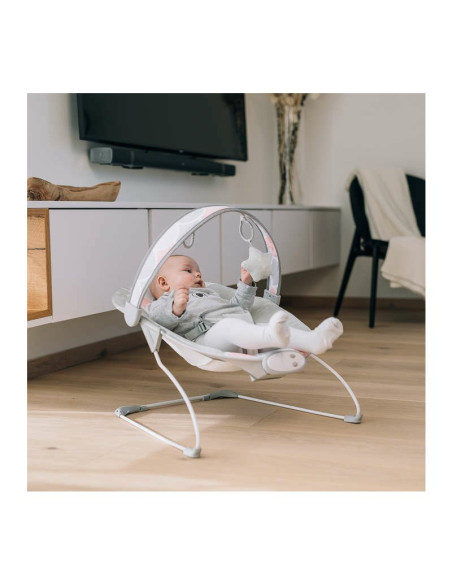 BN-45760,Balansoar electric, FreeON, Enjoy, Cu vibratii si melodii, Cu senzor de sunet, Pana la 9 kg, 1 luna+, Blue