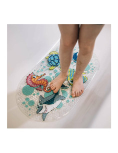 BN-40413,Covoras de baie, FreeON, Antialunecare, Cu ventuze, 69x39 cm, Oval, Ocean 2