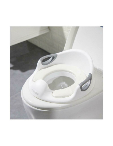 BN-38763,Reductor toaleta, FreeON, Cu perna confortabila si detasabila, Cu manere, 37x9,3x65,5 cm, White