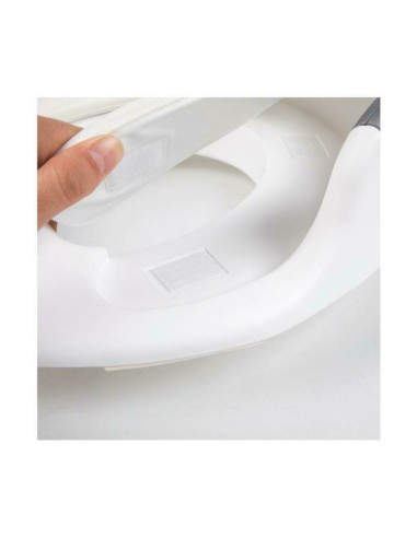 BN-38763,Reductor toaleta, FreeON, Cu perna confortabila si detasabila, Cu manere, 37x9,3x65,5 cm, White