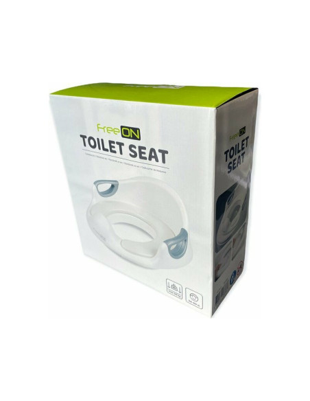 BN-38763,Reductor toaleta, FreeON, Cu perna confortabila si detasabila, Cu manere, 37x9,3x65,5 cm, White