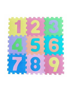 BN-378500,Covoras puzzle, Free2Play, Pentru copii, Din spuma, 90x90 cm, 9 bucati, 36 luni+, Multicolor