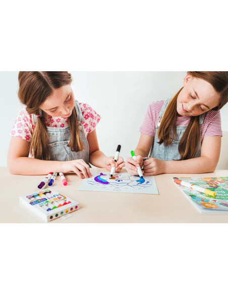 133-120,Creioane cerate duble, set de 6, Double up!, 12 culori