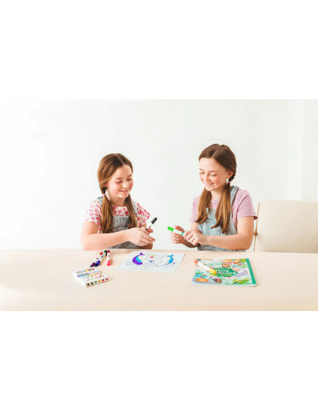 133-120,Creioane cerate duble, set de 6, Double up!, 12 culori