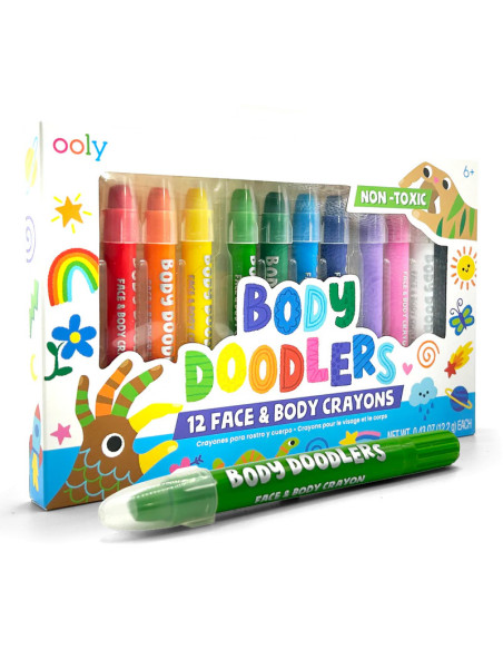 133-116,Creioane pictura pentru fata si piele, Body Doodlers, set de 12