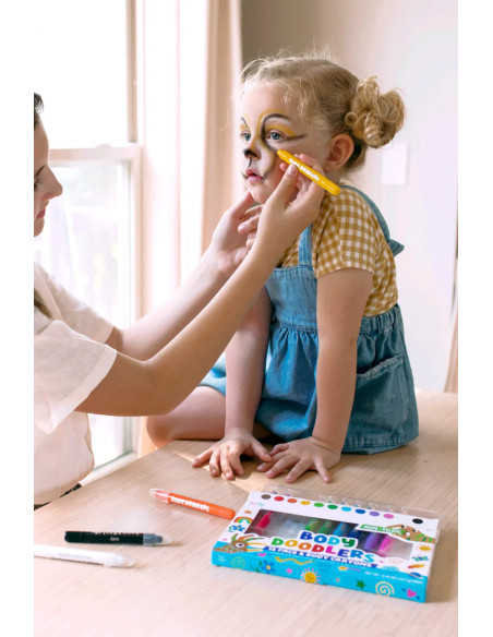 133-116,Creioane pictura pentru fata si piele, Body Doodlers, set de 12