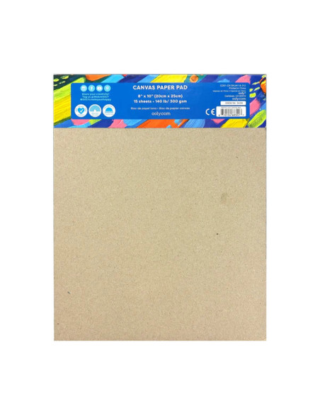 118-312,Bloc desen pentru pictura A4, 15 file panza canvas, 300 g mp, Paintology