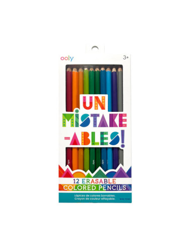 128-181,Creioane colorate care se sterg, set de 12, Un-Mistake-Ables!