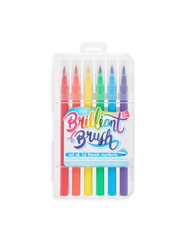 130-068,Carioci cu pensula Brilliant Brush, set de 12