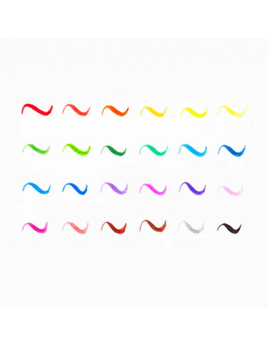 130-068,Carioci cu pensula Brilliant Brush, set de 12