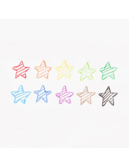 133-112,Creioane colorate parfumate rasucibile - Yummy Yummy, set de 10