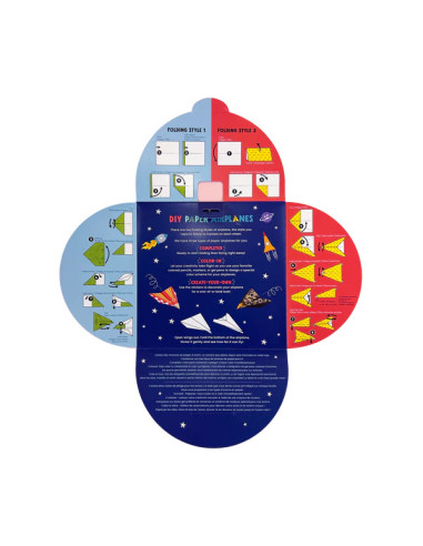 161-121,Avioane de hartie - 24 modele, set creativ DIY