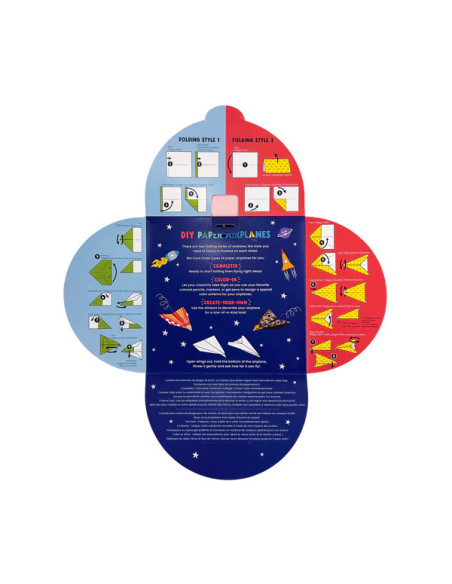 161-121,Avioane de hartie - 24 modele, set creativ DIY