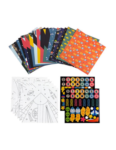 161-121,Avioane de hartie - 24 modele, set creativ DIY