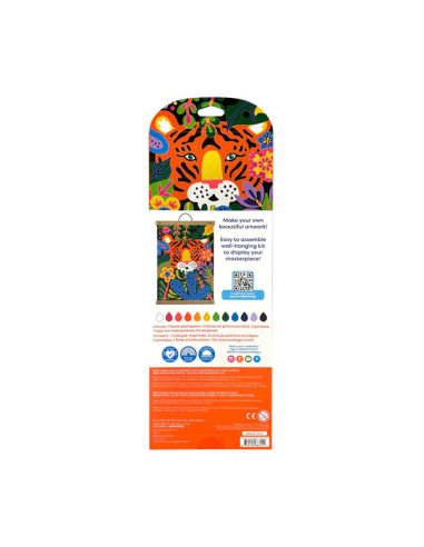 161-122,Kit panza canvas - Picteaza pe numere - Tiger Eyes