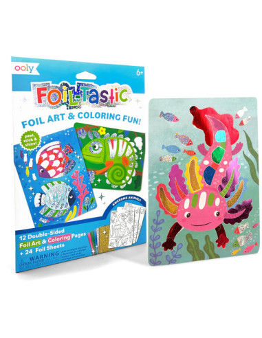 161-130,Kit Arta cu folie Foil-tastic - Awesome Animals