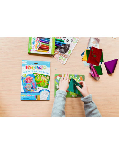 161-130,Kit Arta cu folie Foil-tastic - Awesome Animals