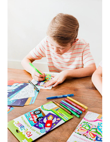 161-130,Kit Arta cu folie Foil-tastic - Awesome Animals