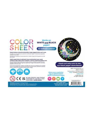 130-111,Carioci Colorate metalice-Color Sheen-set de 12 130-111,Carioci Colorate metalice-Color Sheen-set de 12