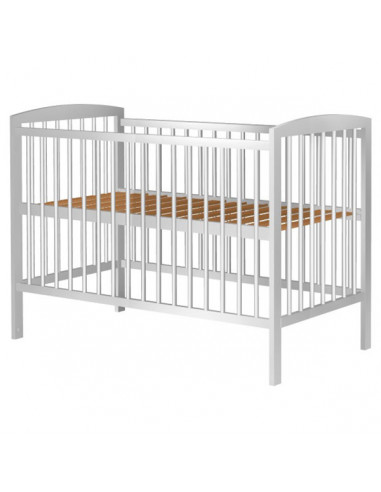 Patut copii din lemn Hubners Anzel 120x60 cm alb,PHANZ12AL