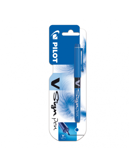 Fineliner V Signpen Pilot, blister 0.2 mm, albastru,PSW-VSP-L-BT