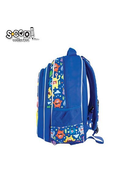 Ghiozdan scoala 3D S-COOL SC2653, Motiv scary Ghiozdan scoala 3D S-COOL SC2653, Motiv scary