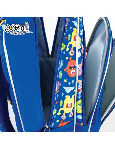 Ghiozdan scoala 3D S-COOL SC2653, Motiv scary Ghiozdan scoala 3D S-COOL SC2653, Motiv scary