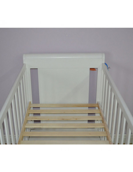 Patut copii din lemn Hubners Mira 120x60 cm alb cu