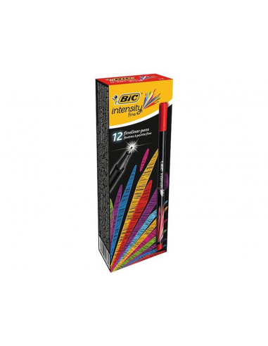 Fineliner Intensity BIC, rosu, 12/cutie,942084