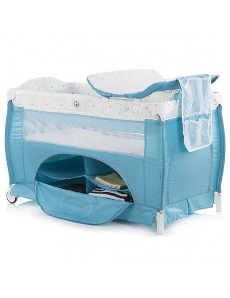 Patut pliabil Chipolino Bella aqua,KOSIB0192AQ