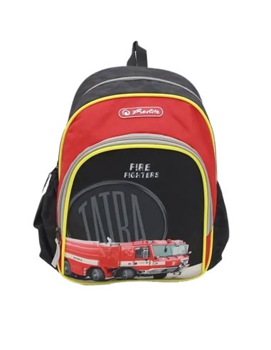 Ghiozdan gradinita Herlitz 9492120,  31 x 20 x 12 cm, Motiv fire fighters