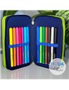 Penar echipat Herlitz 50038787, 31 piese 3 fermoare, Motiv green goal