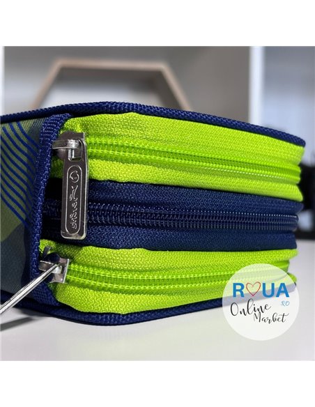 Penar echipat Herlitz 50038787, 31 piese 3 fermoare, Motiv green goal