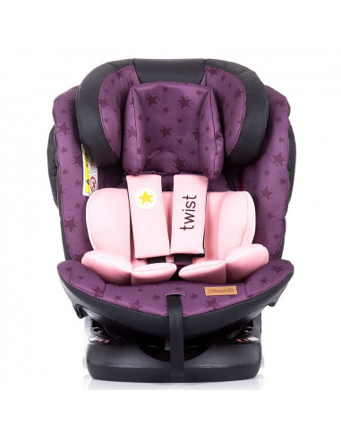 Scaun auto Chipolino Twist 0-36 kg orchid cu sistem