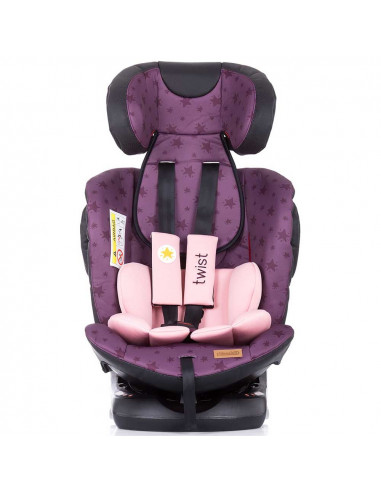 Scaun auto Chipolino Twist 0-36 kg orchid cu sistem