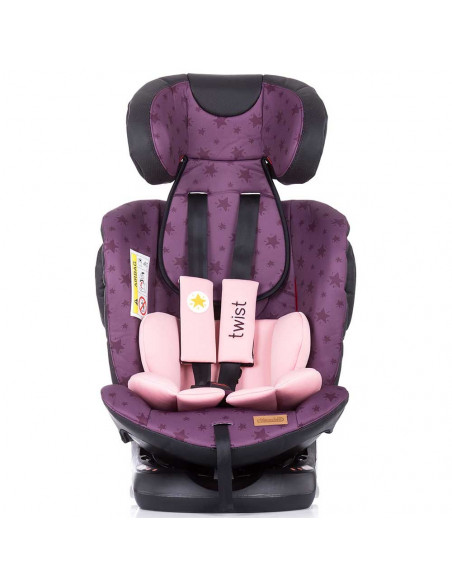 Scaun auto Chipolino Twist 0-36 kg orchid cu sistem
