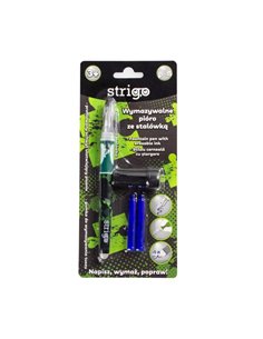 Stilou Strigo cu cerneala termosensibila, stergere prin frictiune, Verde 2