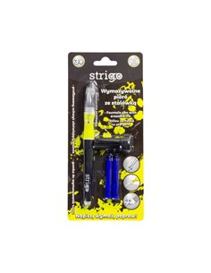 Stilou Strigo cu cerneala termosensibila, stergere prin frictiune, Galben 2