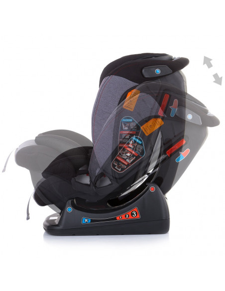 Scaun auto Chipolino Paseo 0-36 kg asphalt,STKPA02101AT