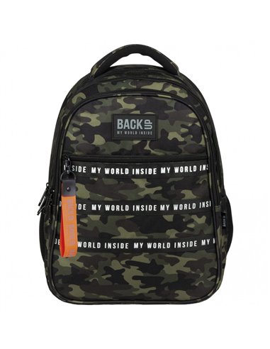 Ghiozdan scoala Derform PLB4I46, Motiv army