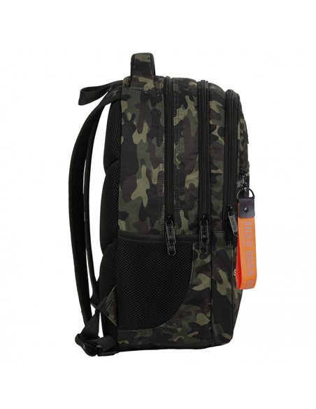 Ghiozdan scoala Derform PLB4I46, Motiv army